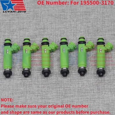 Inyectores de combustible 6 piezas para Mitsubishi Montero Sport 3,0 L V6 1998-2003 195500-3170 Foto 1 de 4