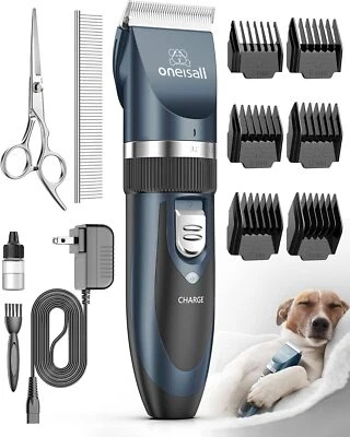 Oneisall Leise Hunde-Schermaschine Profi Maschine für Hund & Katze, Fellpflege