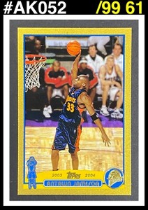 2003-04 Topps GOLD /99 Antawn Jamison #61 AK052