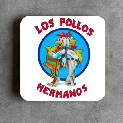 DIGITAL PHARAOH Los Pollos Hermanos Pause Schlechte Inspiriert Getränkeuntersetzer Walter White
