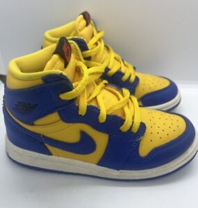 Nike Air Jordan 1 Retro High OG TD Laney Yellow FD2598-700 Toddler size 10C
