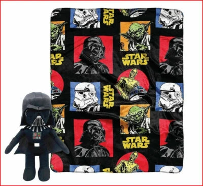 2 件-星球大战毛绒玩具 + 达斯·维德枕头伙伴可动人偶 🌟NEW🌟 — 第 1/4 张图片