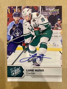 2017-18 Upper Deck AHL SPs Auto Luke Kunin #112 Rookie Auto RC