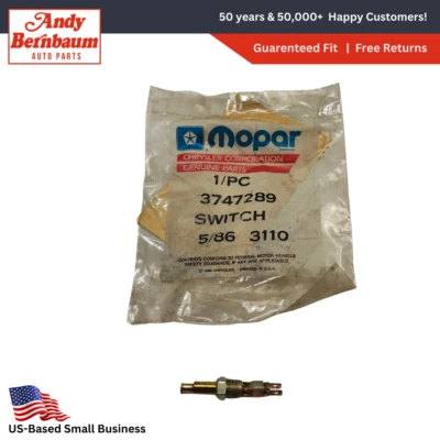 1977-1987 Dodge Plymouth Chrysler New Yorker Door Pillar Switch 3747289 NOS. - Image 1 of 4