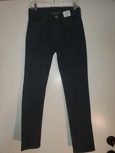 H&M Boys Skinny Fit Jeans Adjustable Waist Size 13-14 Y. Dark Wash - Picture 1 of 6