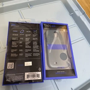 Tylt Band Hybrid Hülle für Samsung Galaxy S4, grau und blau, Hartschale, matt  - Bild 1 von 7