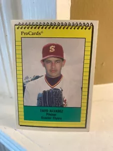 Tavo Alvarez 1991 Pro Cards Sumter Flyers Minor League Card - Picture 1 of 1