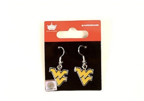 NCAA West Virginia Mountaineers Dangle Earrings Cover
