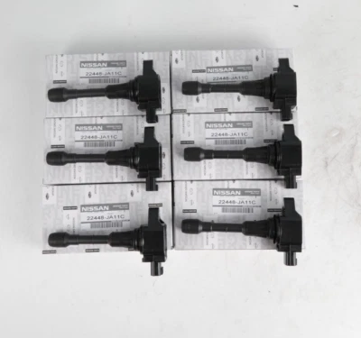 Gen 6x 22448-JA11C Ign Coils Set 3.5L VQ35DE Nissan Maxima Murano Pathfinder G35 - Image 1 of 4
