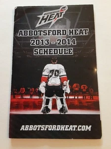Abbotsford Heat 2013-2014 American Hockey League Pocket Schedule AHL Flames ABBY - Picture 1 of 4