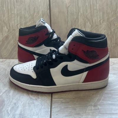 Talla 14 Hombres Nike Air Jordan 1 Retro Alto OG Puntera Negra (2016) 555088-125 Foto 1 de 4