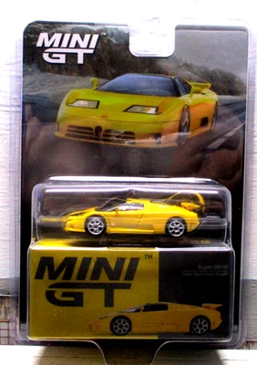 TSM-Model 1:64 Mini GT Series Bugatti EB110 Super Sport Giallo In Bugatti Yellow - Image 1 of 4