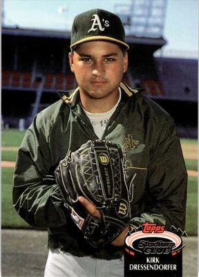 1992 Stadium Club #806 Kirk Dressendorfer - Oakland Athletics - Image 1 of 2