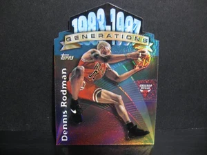 1997-98 Topps Dennis Rodman GENERATIONS Chicago Bulls REFRACTOR Die Cut Card - Picture 1 of 7
