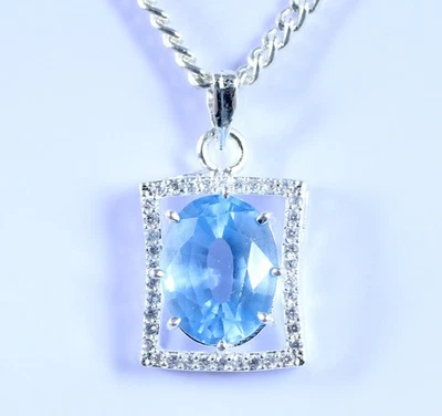 Colgante Natural Brasileño Aguamarina 13.95 Ct Piedras Preciosas Ovaladas Certificado VER VDO Foto 1 de 4