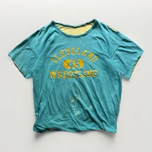 Vintage 70s Champion Cleveland State University Team Issue Distressed Gr. L Fader - Bild 1 von 9