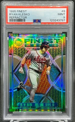 🔥RARO 1995 Topps Finest ROOKIE REFRATOR SSP Ryan Klesko #8 PSA 9 BRAVES POP 5! - Imagem 1 de 2