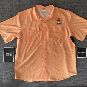 Lincoln Outfitters Button Up Hemd Herren 2XLT Pfirsich Kurzarm Sämisch Tuch - Bild 1 von 18
