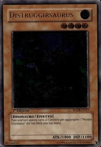 Destroyersaurus Italian 1st Ed Ultimate Rare FOTB-EN017  Yu-Gi-Oh! - Picture 1 of 2