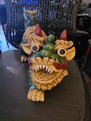 Foo Dogs / Temple Lions set of 2  - Image 1 of 4