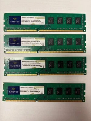 Timetec 32GB KIT4 x 8GB DDR3L / DDR3 1600MHz DDR3L-1600 PC3L-12800/PC3-12800 240 - Image 1 of 2