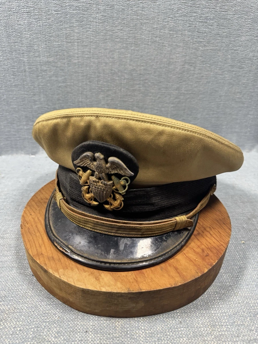 ⭐️希少⭐️ WWⅡ US ARMY 将校帽 制帽 第二次世界大戦 ヴィンテージ 革 Ww2 海军帽| eBay