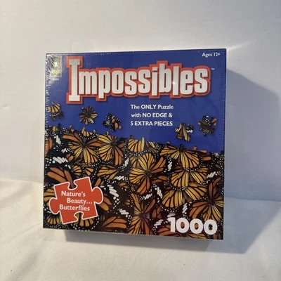 BePuzzled Impossibles “Nature’s Beauty…Butterflies” 1000 Pieces NEW SEALED - Image 1 of 4