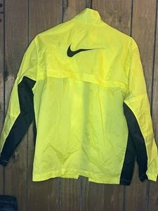 Nike Running Full Zip Jacket High Visibility Neon Yellow - Youth Large (14) - Picture 1 of 2