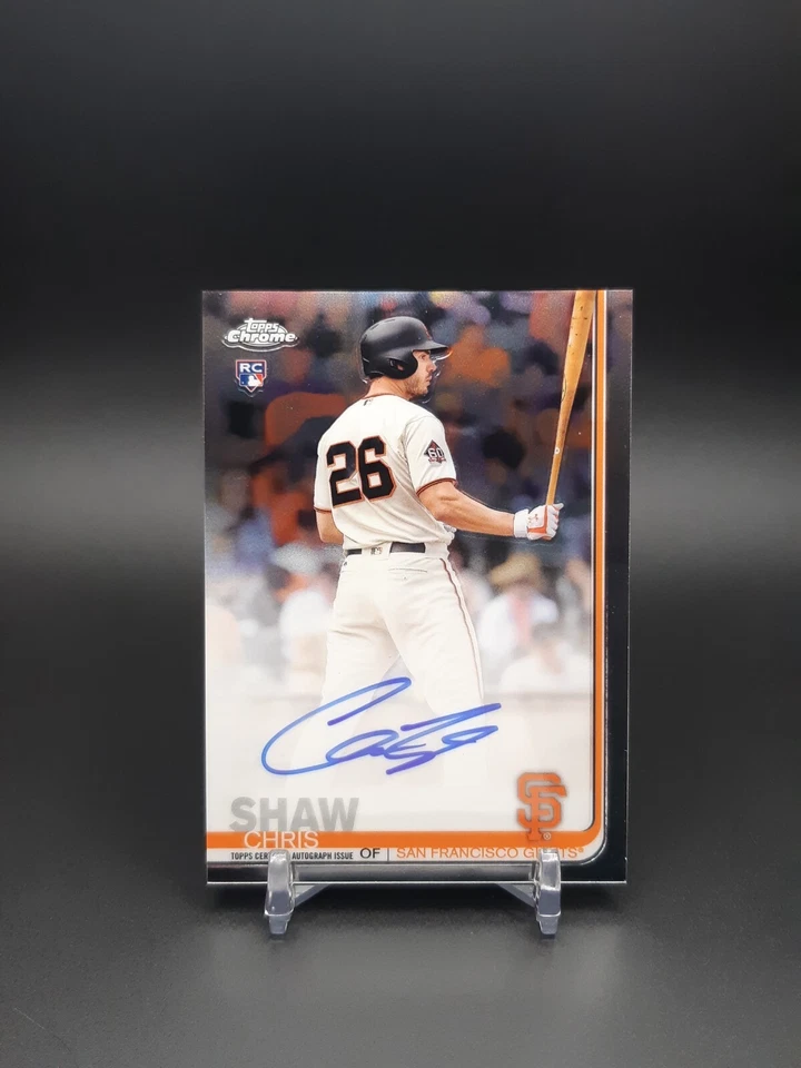 2019 Topps Chrome Rookie Auto Chris Shaw #RA-CS Auto RC - Image 1 of 2
