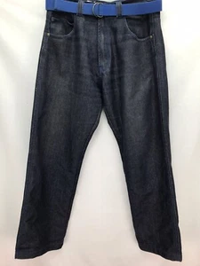 Jeans Rich Kid Denim Wear 34x32 Azul Pierna Recta Jeans Con Cinturón (tag36x32) - Imagen 1 de 13