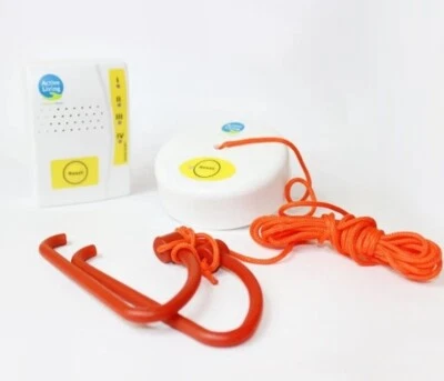 Disabled Aid Elderly Wireless Bathroom Pull Alarm Set Toilet Water Resistant - Image 1 of 4