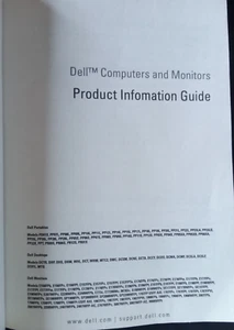 DELL COMPUTERS AND MONITORS PRODUCT INFORMATION GUIDE 2007 - Picture 1 of 4