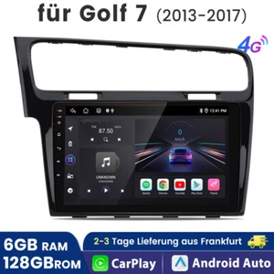 DAB 6+128G Android13 Autoradio CarPlay 8core GPS Für VW Golf 7 MK7 2013-2017 4G - Bild 1 von 15