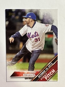 2016 Topps Gold First Pitch #FP-2 Jimmy Kimmel New York Mets