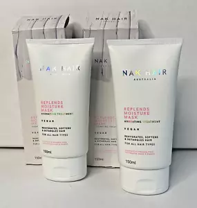 PACK DOBLE NAK REPLENDS 🖤 Mascarilla Hidratante 150ml HIDRATANTE PARA CABELLO SECO Y DAÑADO - Imagen 1 de 3