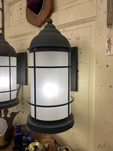 Made in USA  Cottage & Bungalow Copper Outdoor Nautical Wall Mount Sconce Light - Picture 1 of 9