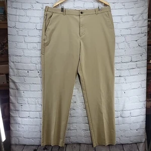 Izod Slacks Mens Sz 40X34 Tan Stretch - Picture 1 of 16