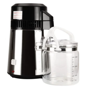 Wasserfilter Destilliergerät Edelstahl 4L 800W mit Glas Sammelkanne - Bild 1 von 5