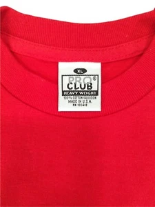 Pro Club Blanko T-Shirt Kurzarm Jugend XS Small Med Rot Baumwolle Vintage Neu aus altem Lagerbestand - Bild 1 von 14