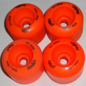 VANGUARD Zinger 62mm 97a  Skateboard Wheels Orange - 80s Old School - Pool Style - Picture 1 of 5