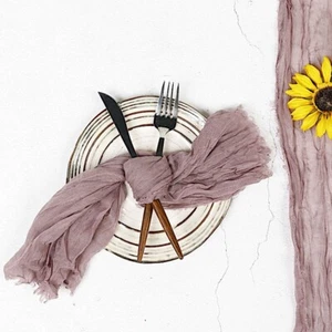 10 Gauze Cheesecloth Cotton Dinner Napkins Wedding Reception Party Decorations - Picture 1 of 218