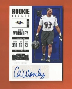 2017 Panini Contenders RC Chris Wormley AUTO #185 BALTIMORE RAVENS - Bild 1 von 1