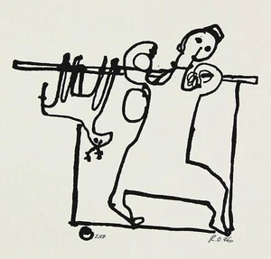 REGINA OUHRABKA - Figuration 2 - Lithographie - 1996 - Bild 1 von 2