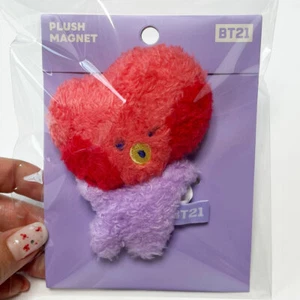 BT21 TATA Minini Doll Magnet Memo Holder Line Friends NEW 2022 BTS V TAEHYUNG's - Picture 1 of 8
