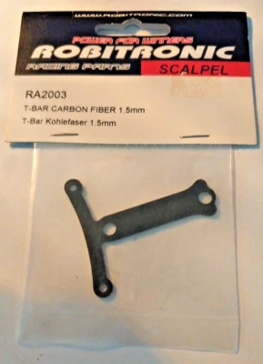 Robitronic RC RA2003 T-Bar Carbon Fiber 1.5mm for Scalpel - Image 1 of 2
