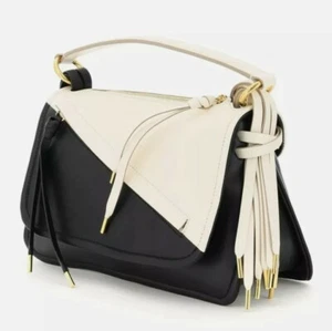 Bally *Kyrah* black / white Textured Calfskin leather Shoulder handbag *RRP£950* - Picture 1 of 9