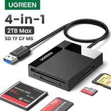 UGREEN Card Reader 4-in-1 USB3.0/USB-C SD Micro SD TF CF Adapter For Laptop PC