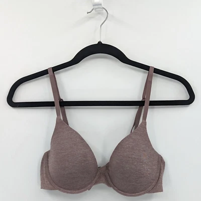 Victoria's Secret Bra 34B Heather Lavender Gray Uplift Semi Demi-READ - Image 1 of 4