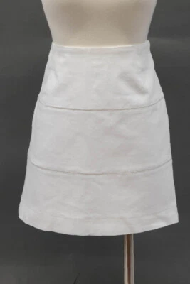 Minifalda Brunello Cucinelli algodón-elastano con cuentas brillantes incrustadas 42/6 EE. UU. NUEVA CON ETIQUETAS Foto 1 de 4