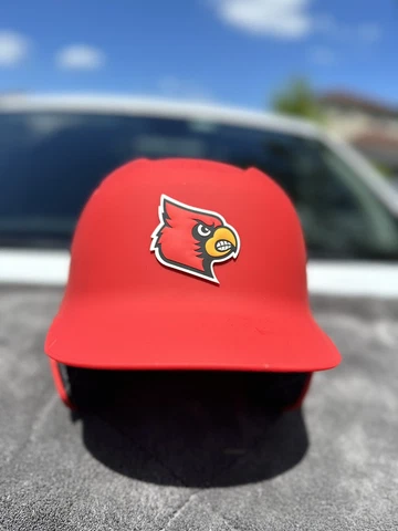 LOUISVILLE CARDINALS CUSTOM EVOSHIELD BASEBALL BATTING HELMET NEW Cover